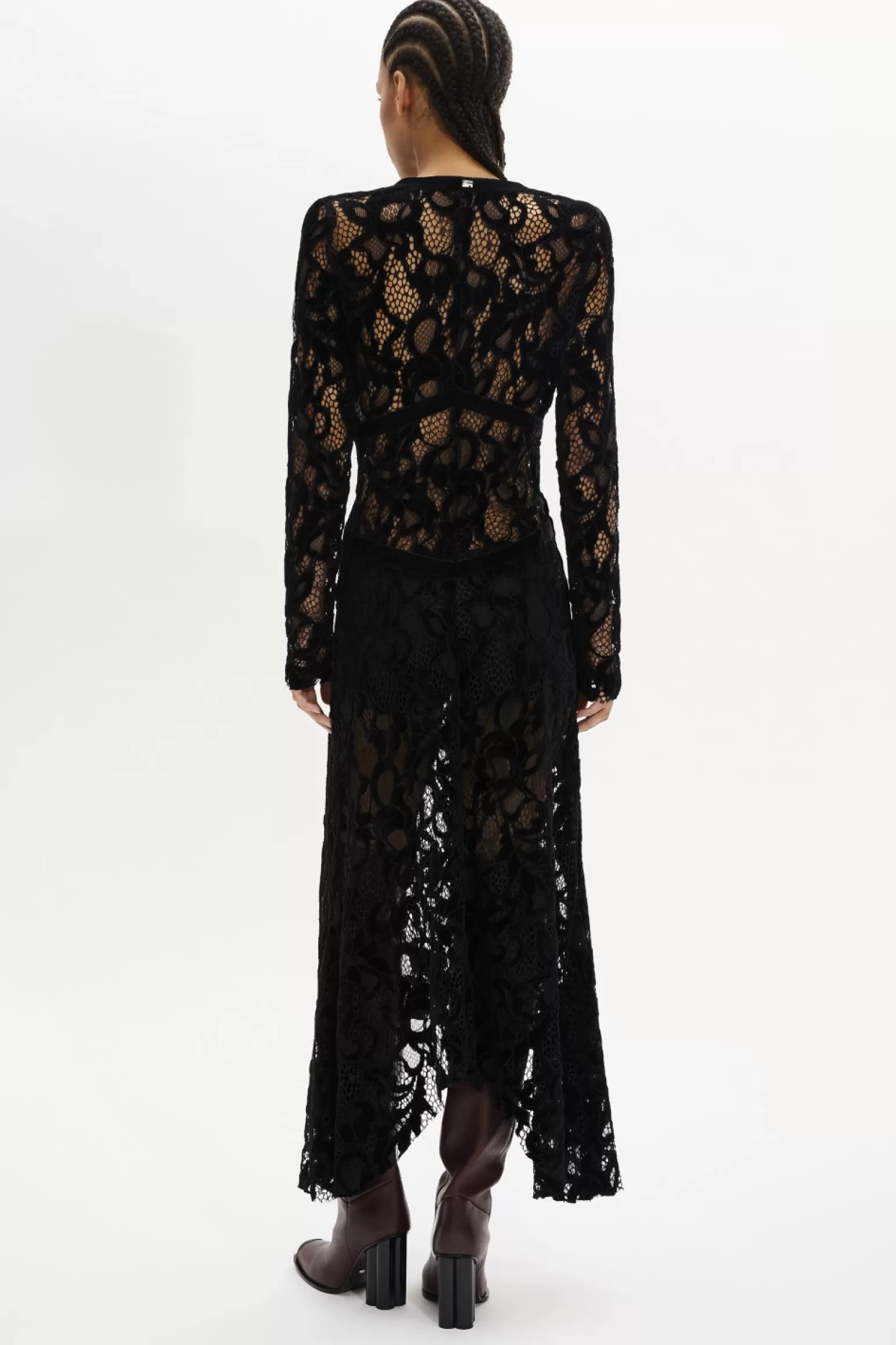 Women Sonia Rykiel Asymmetric Lace Maxi Dress