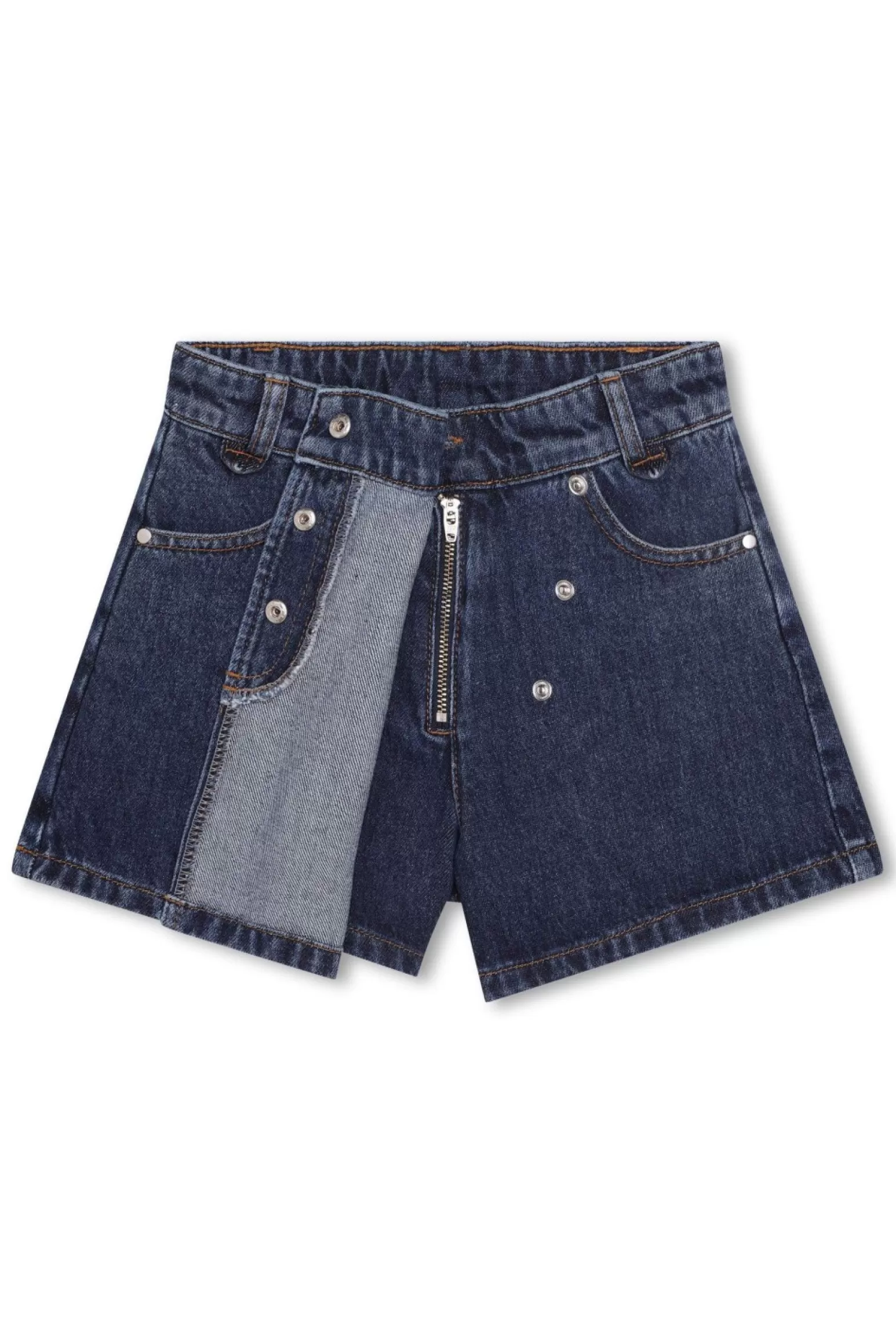 Children Sonia Rykiel Asymmetrical Denim Skorts