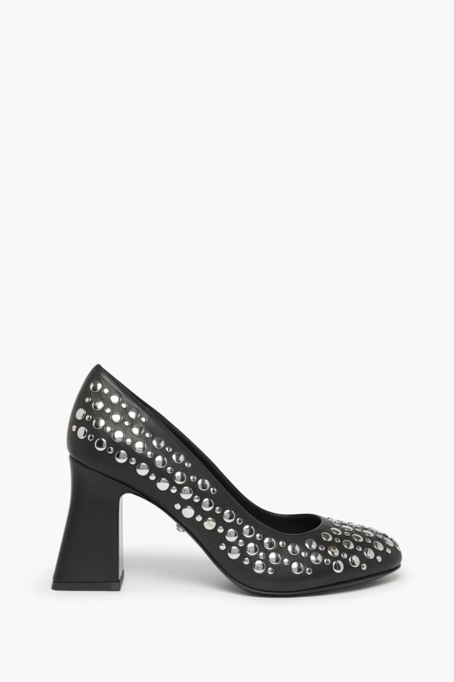 Women Sonia Rykiel Black Leather Pumps With Studs