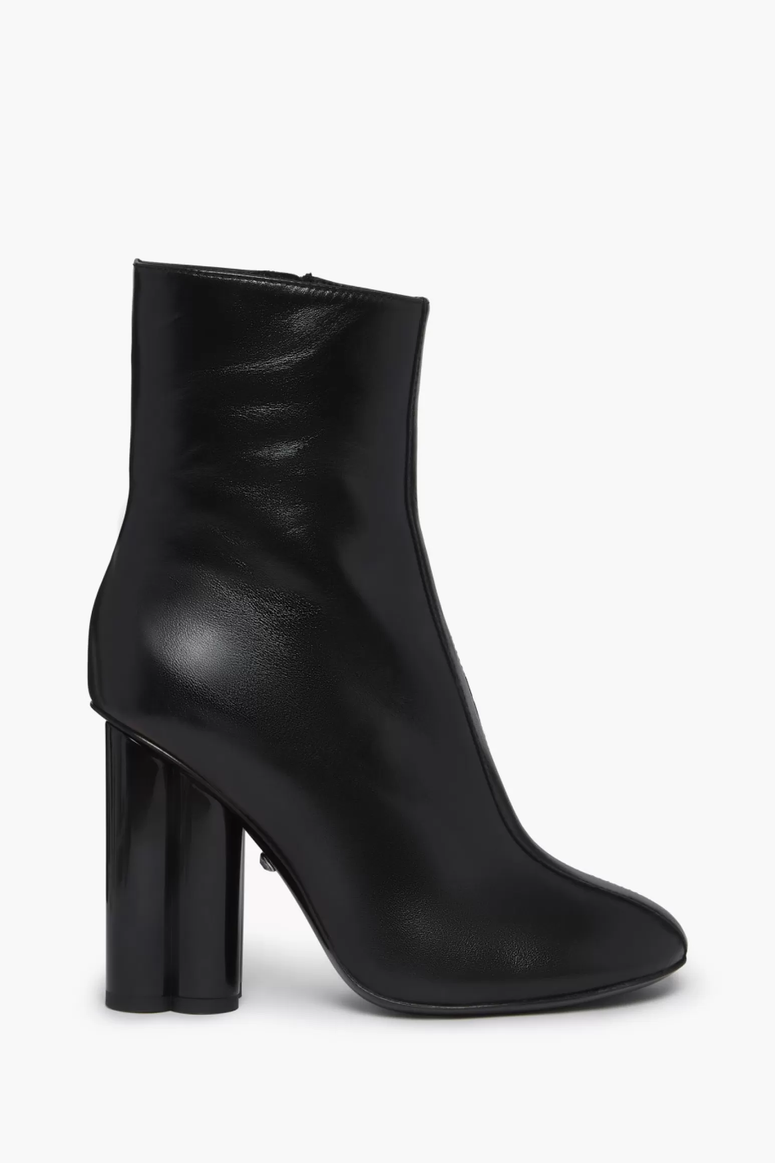 Women Sonia Rykiel Black Metallic Leather Ankle Boots