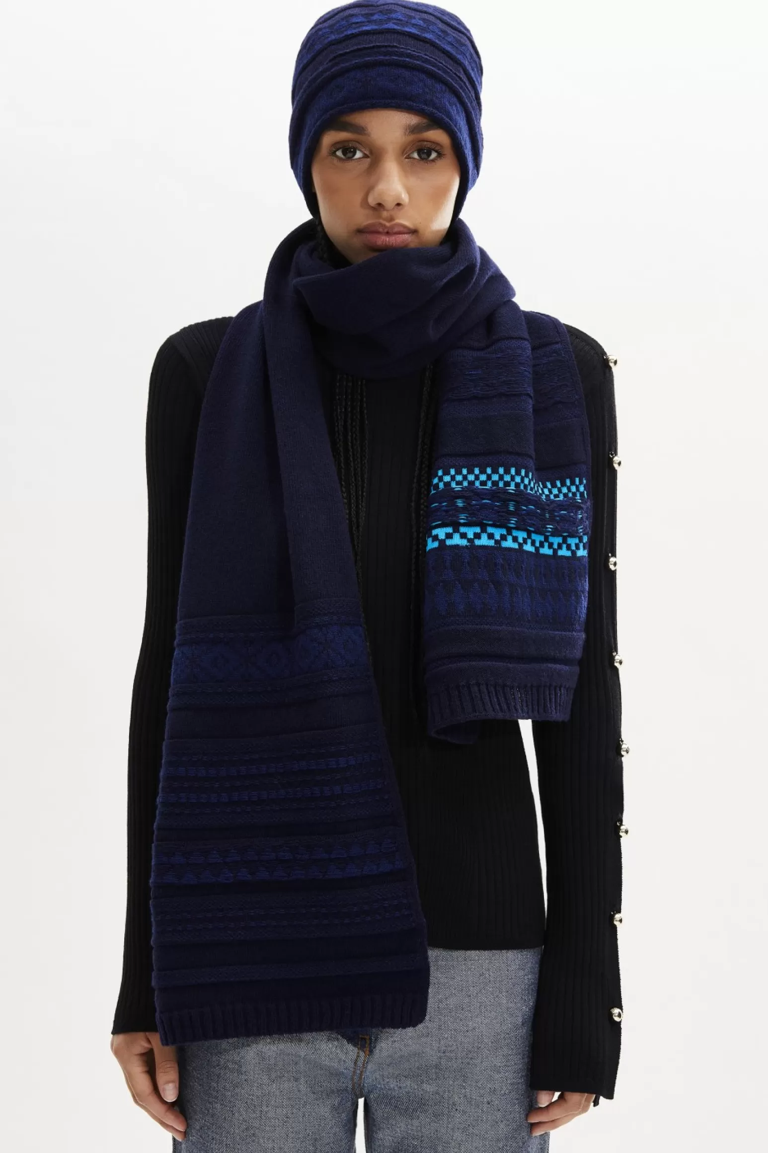 Women Sonia Rykiel Fair Isle Long Scarf