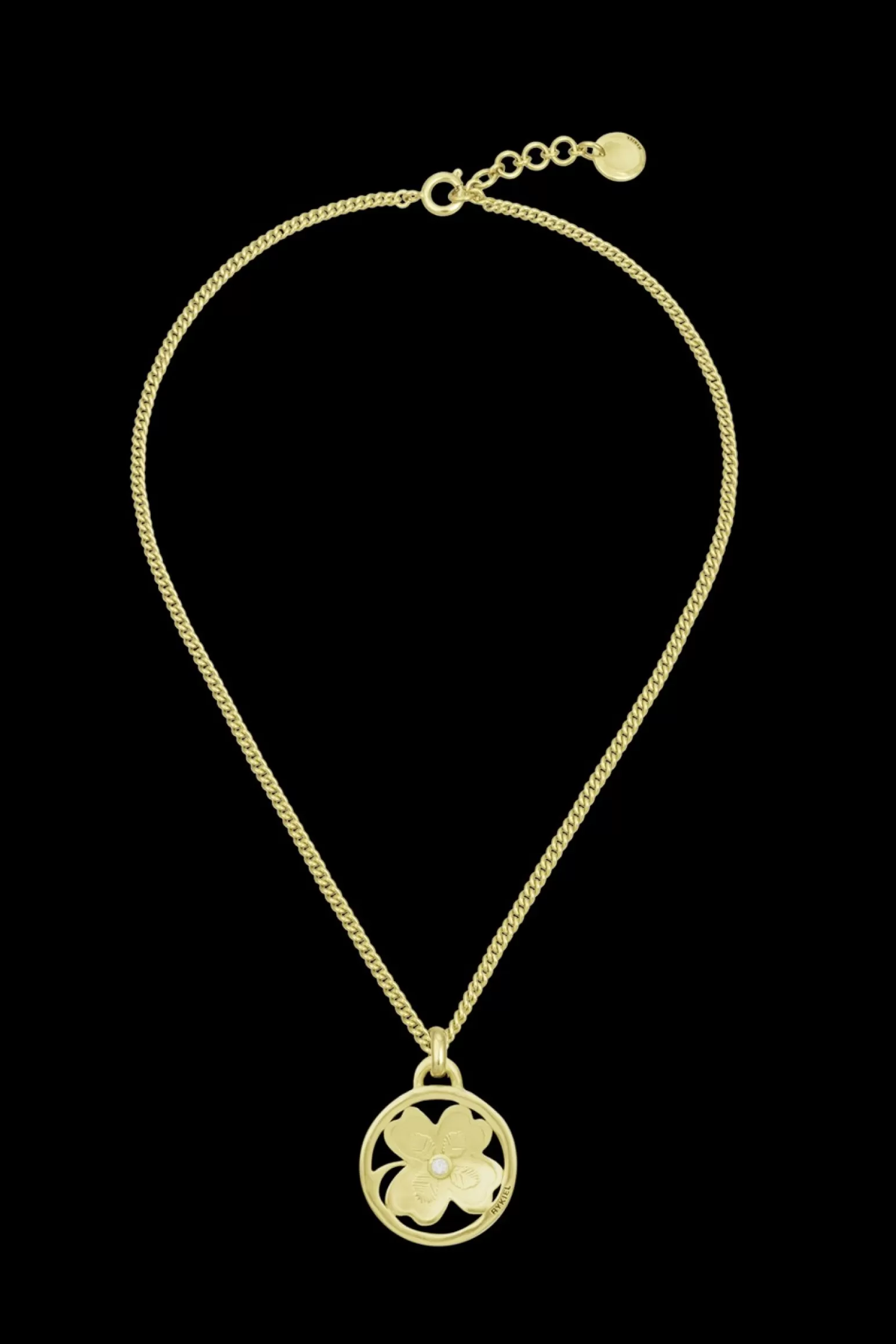 Women Sonia Rykiel Golden Medals Lucky Clover Necklace