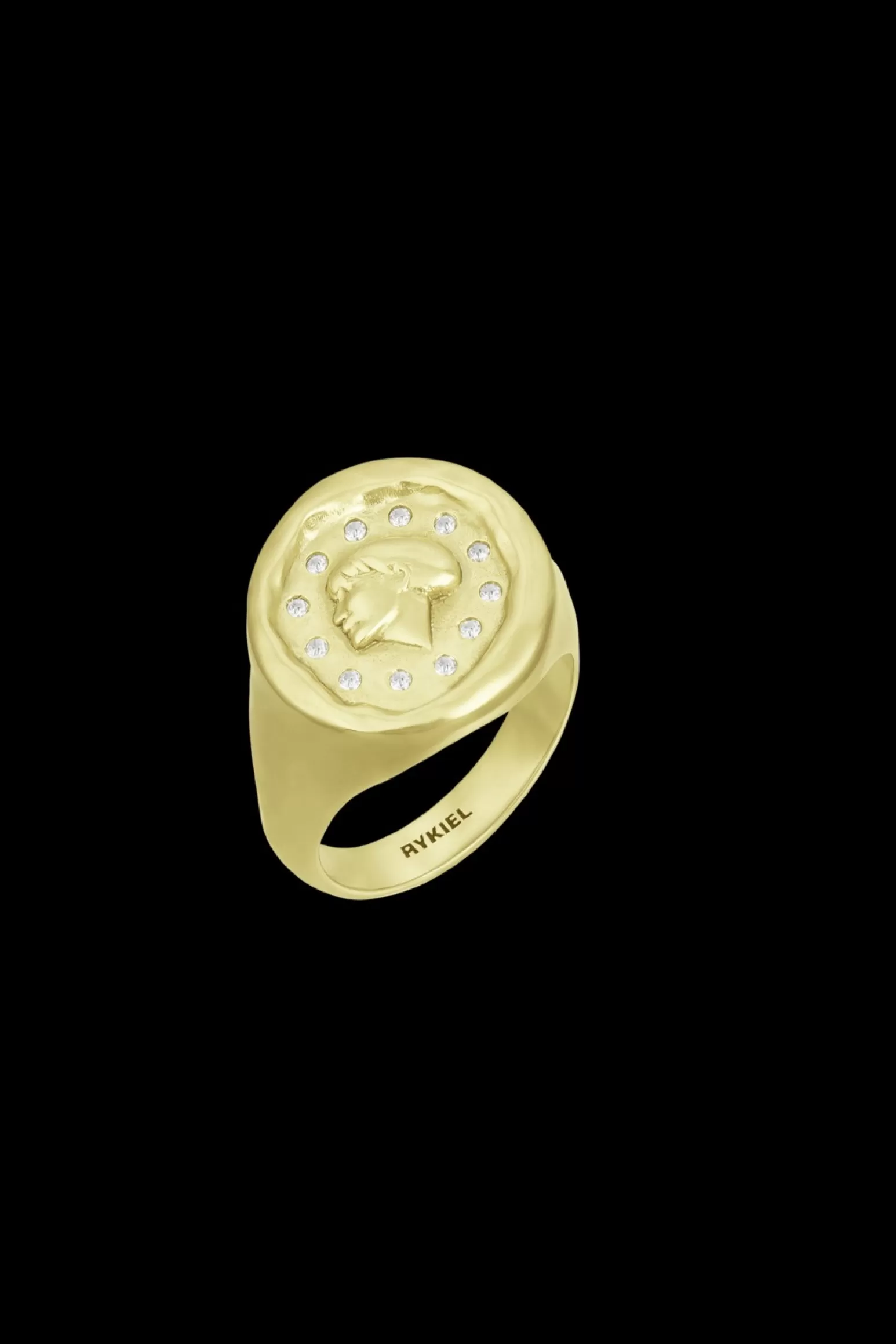 Women Sonia Rykiel Golden Medals Ring