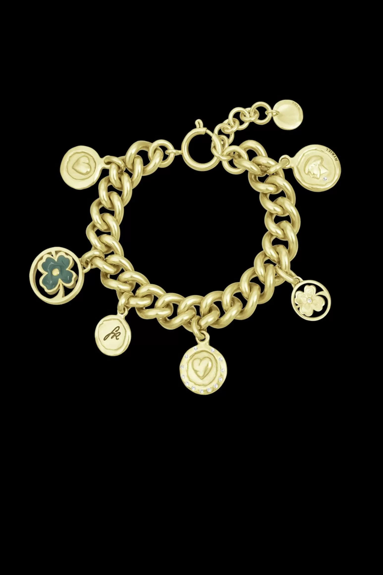 Women Sonia Rykiel Golden Medals Talismans Bracelet