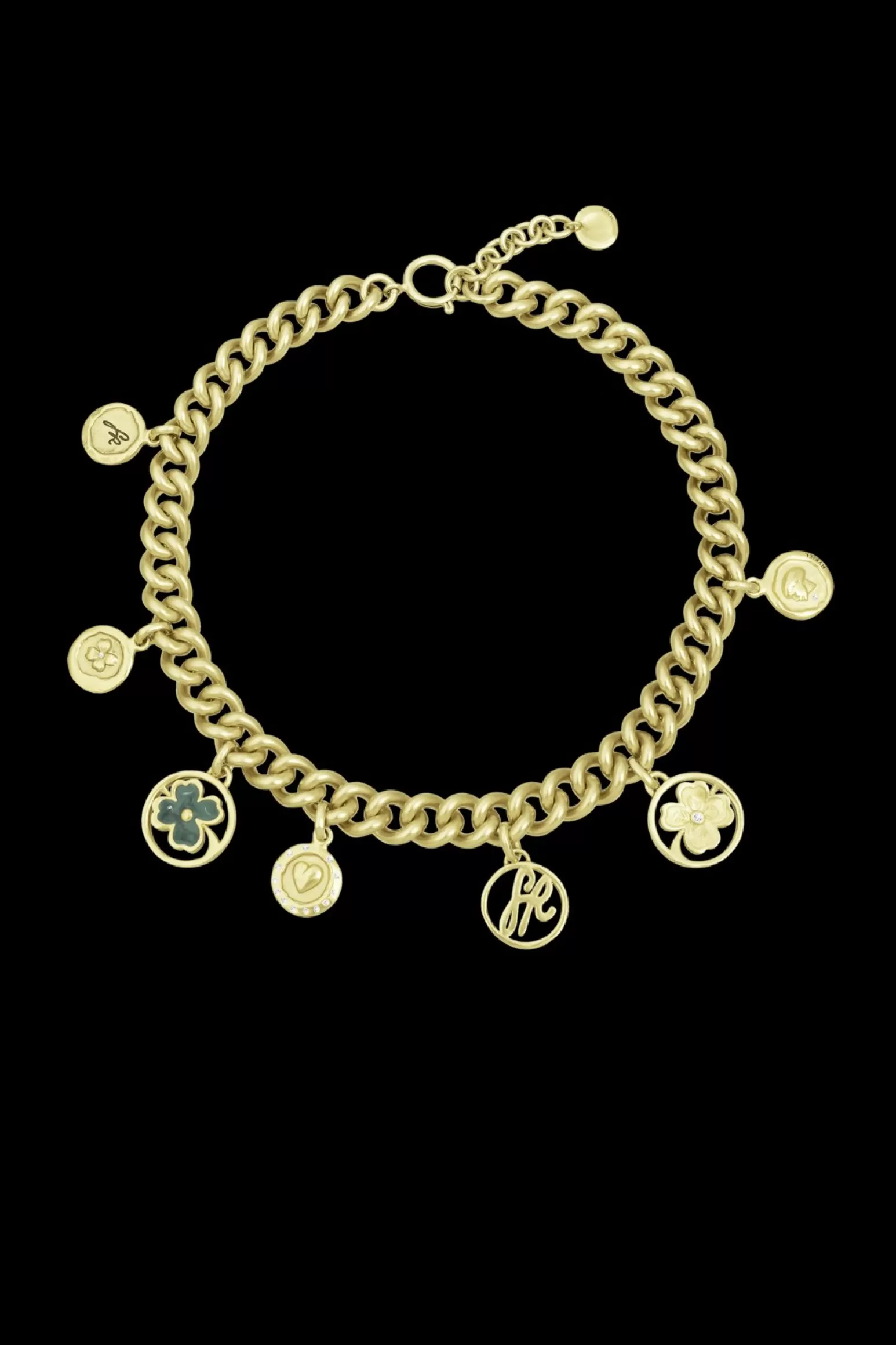 Women Sonia Rykiel Golden Medals Talismans Necklace