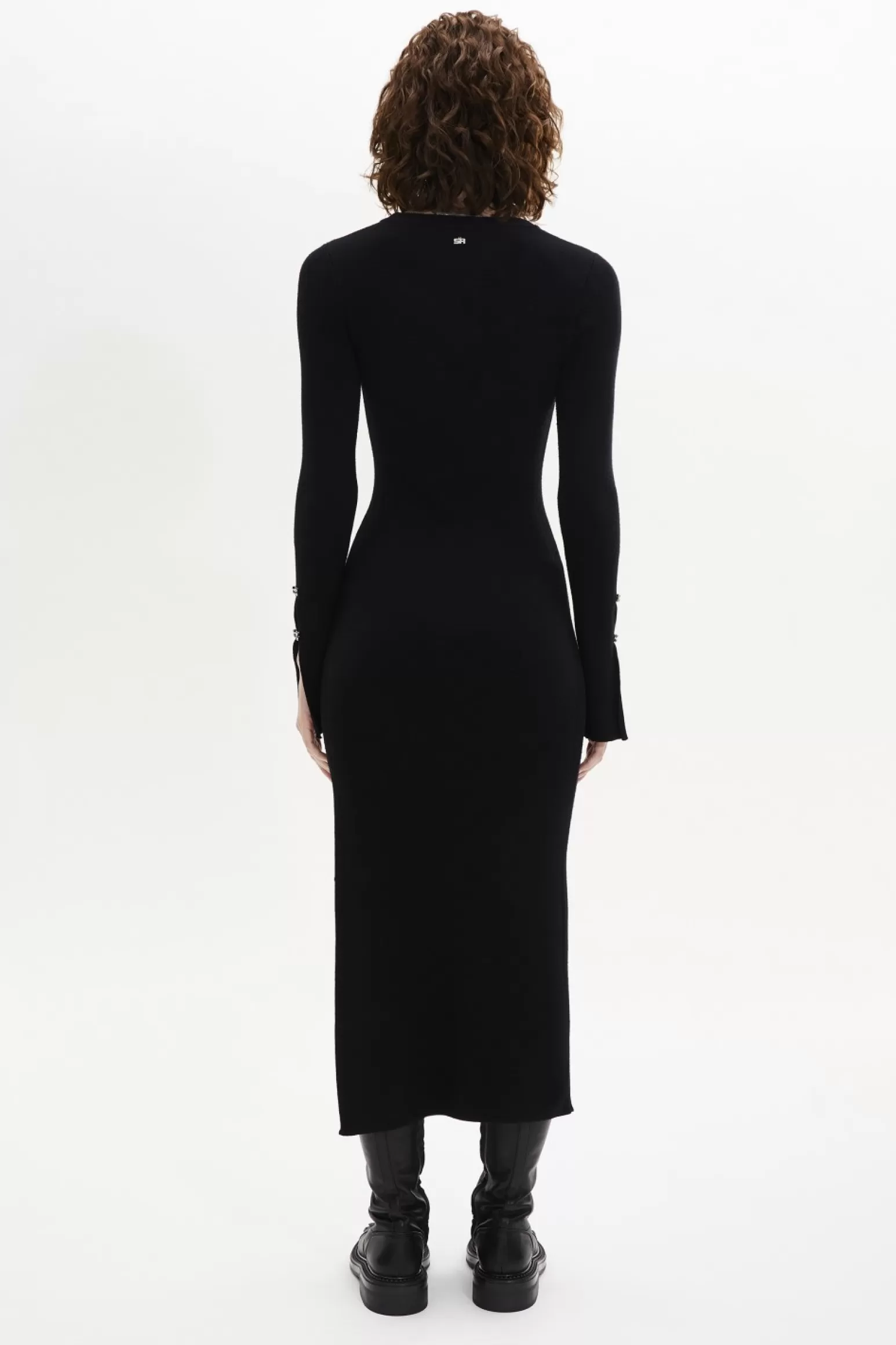 Women Sonia Rykiel Long-Sleeved Dress With Rhinestone Fastenings