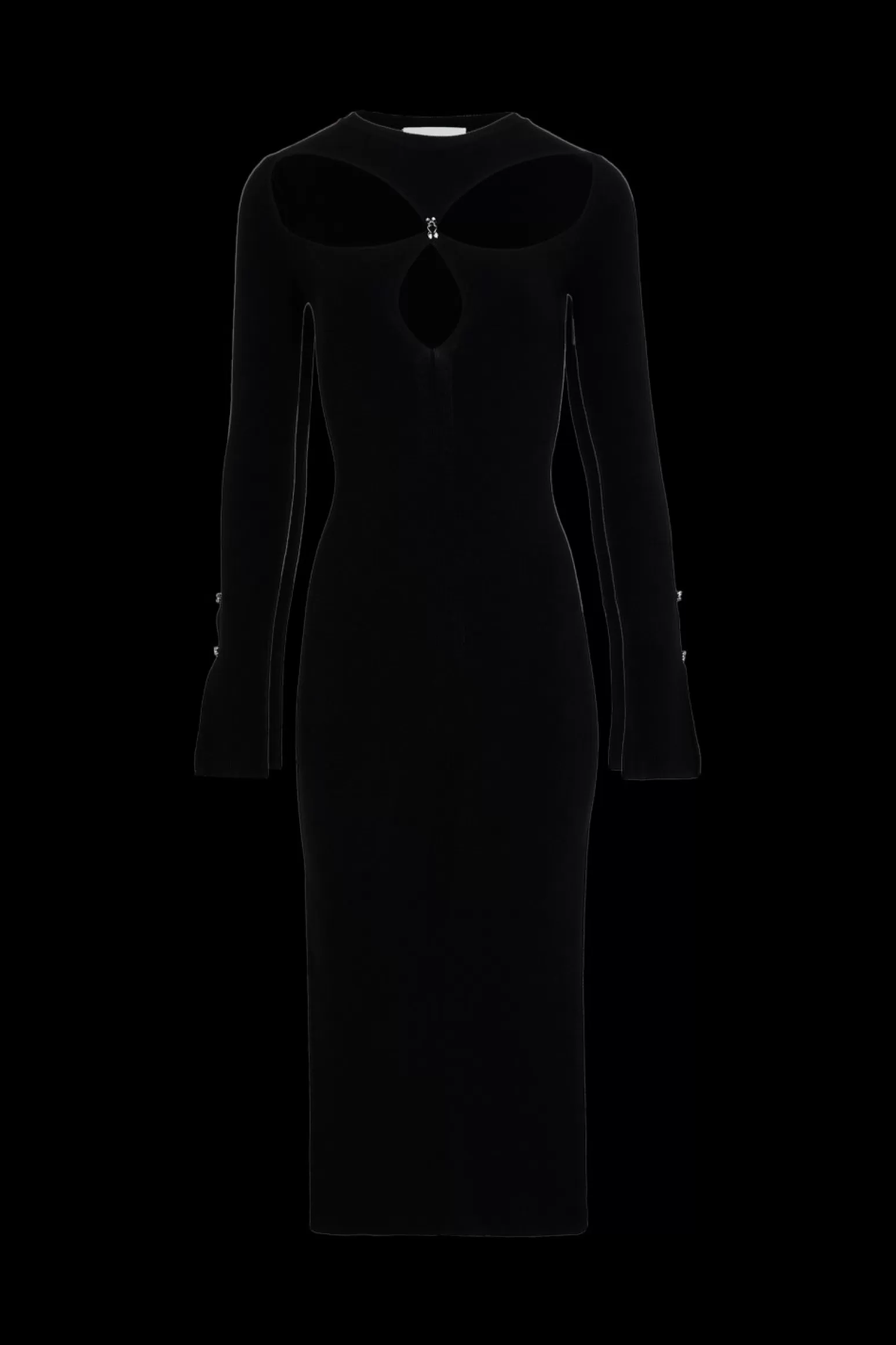 Women Sonia Rykiel Long-Sleeved Dress With Rhinestone Fastenings