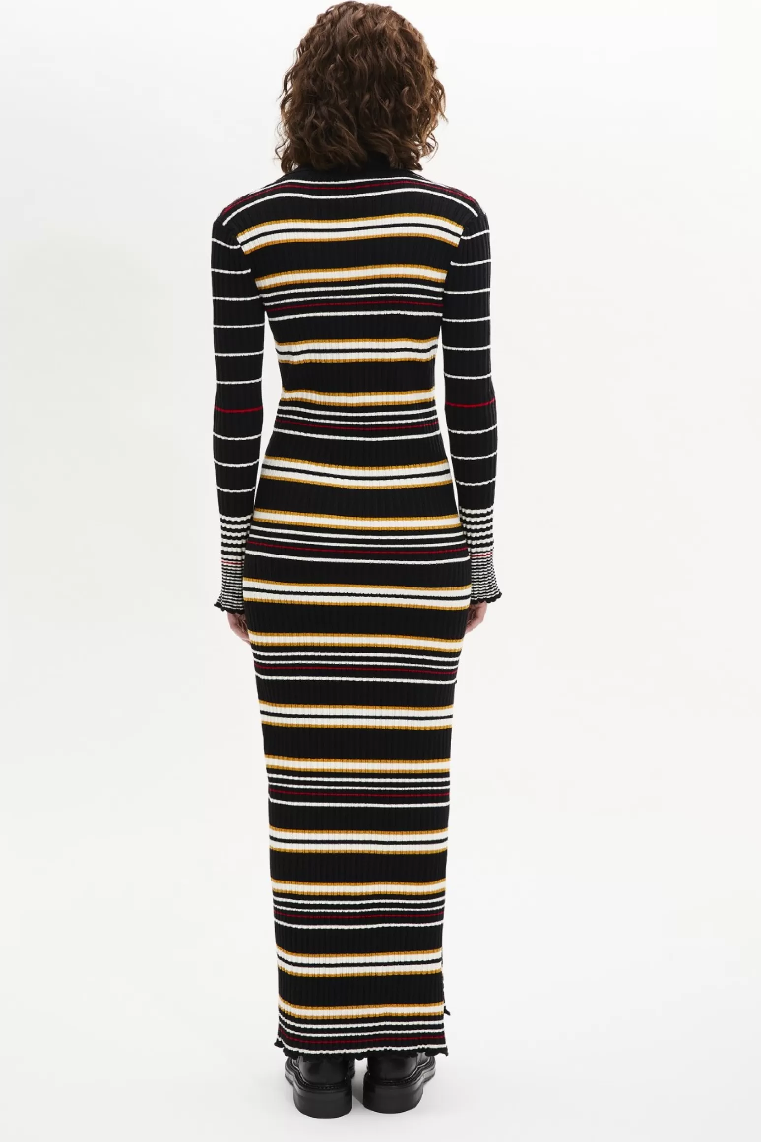 Women Sonia Rykiel Long-Sleeved Polo-Collar Dress