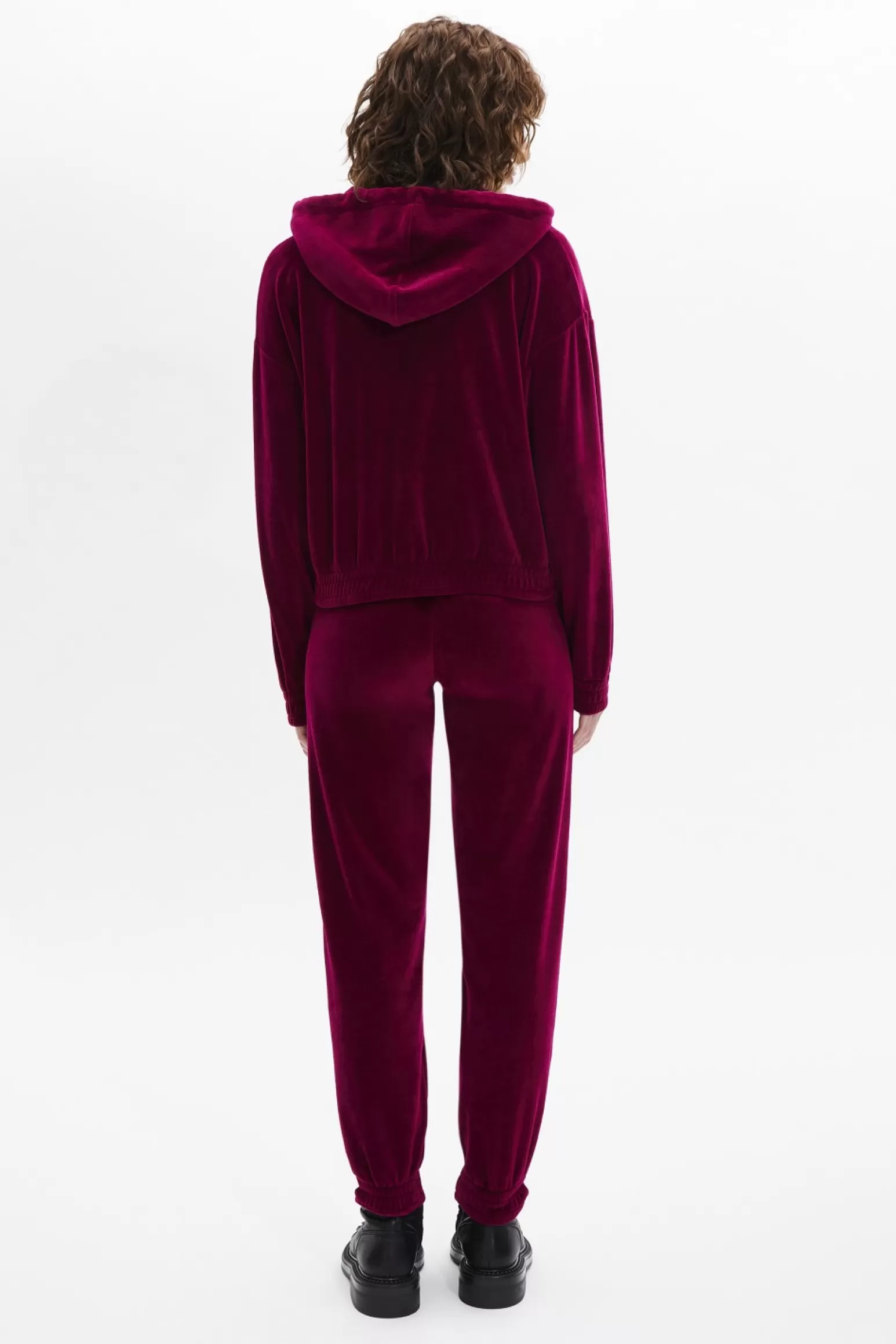 Women Sonia Rykiel Long-Sleeved Velvet Hoodie