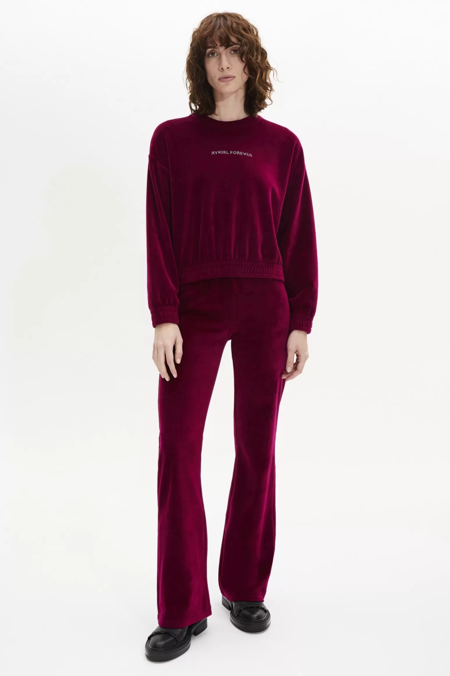 Women Sonia Rykiel Long-Sleeved Velvet Sweater