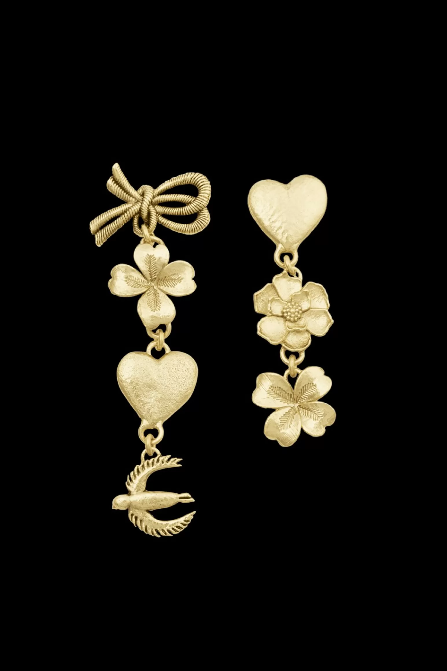 Women Sonia Rykiel Poetic Garden Asymmetric Talismans Earrings