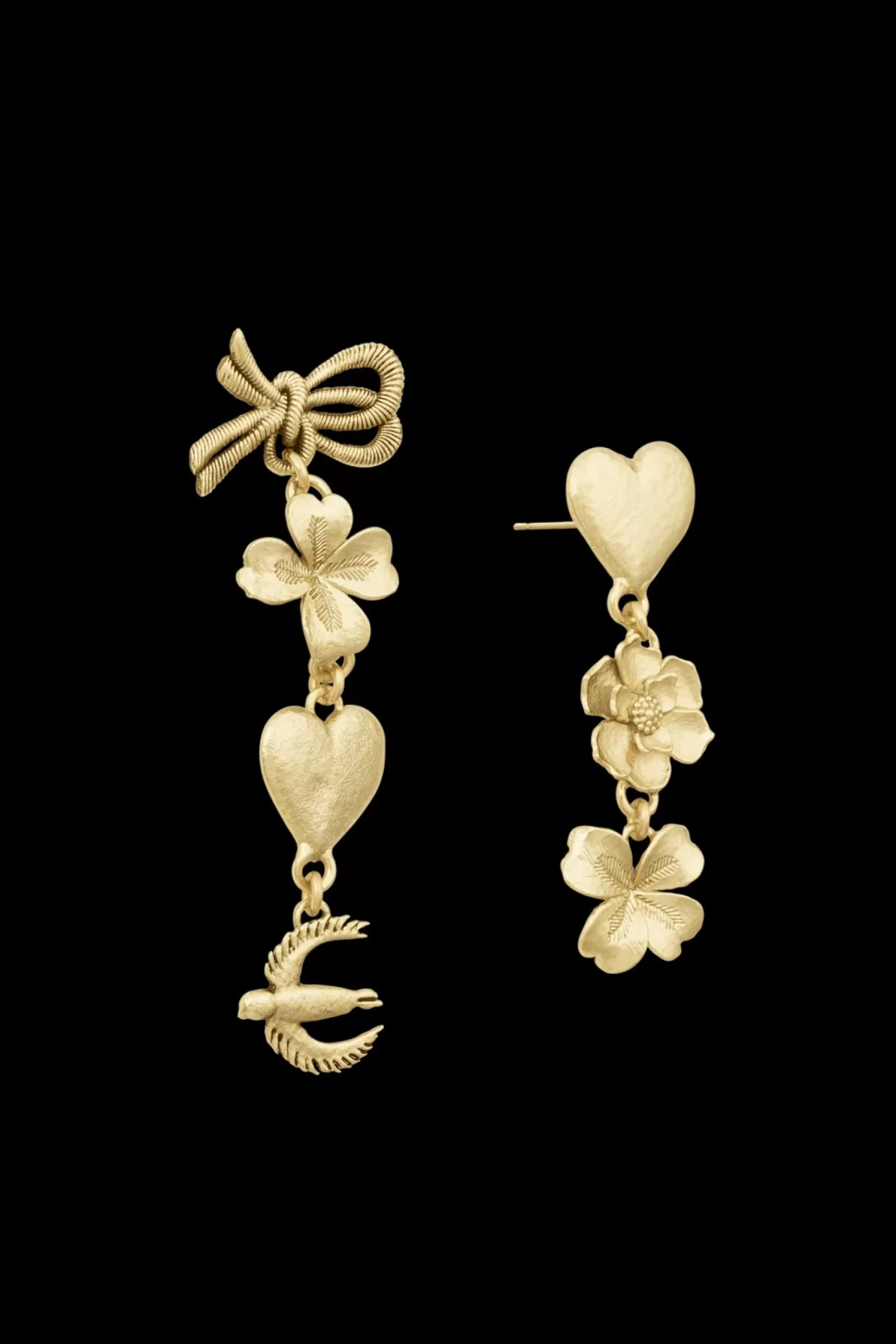 Women Sonia Rykiel Poetic Garden Asymmetric Talismans Earrings