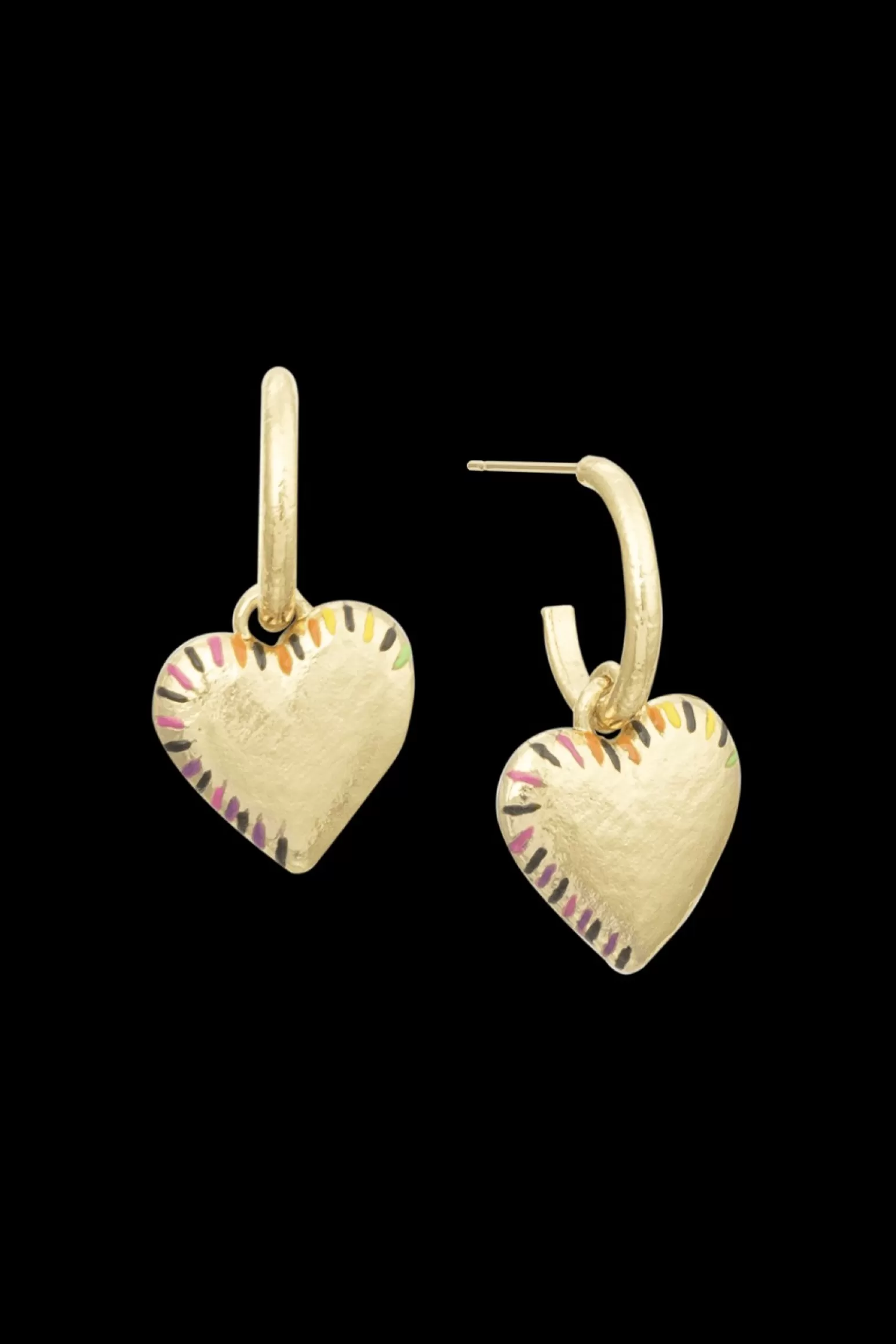 Women Sonia Rykiel Poetic Garden Striped Heart Earrings