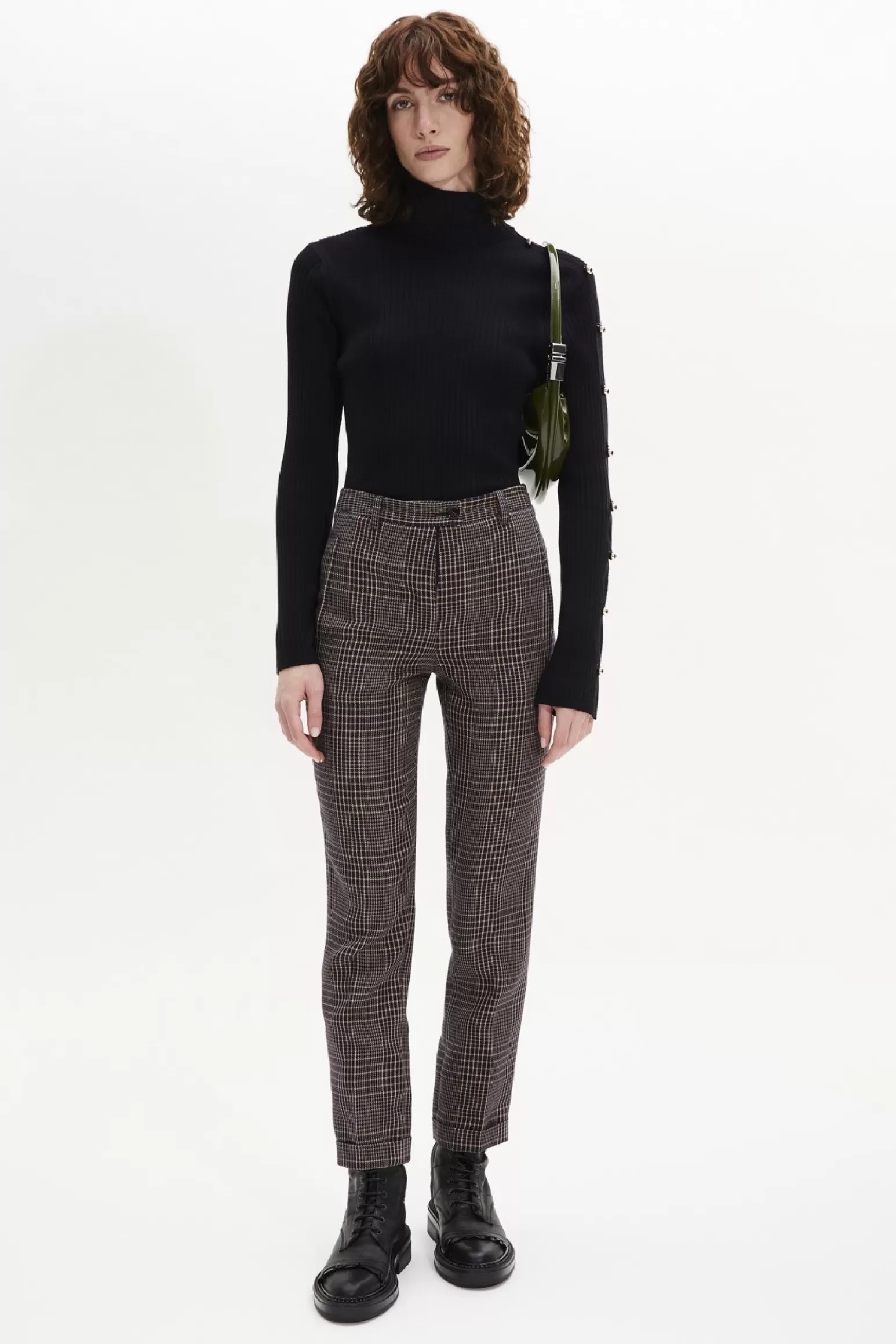 Women Sonia Rykiel Prince Of Wales Check Cigarette Trousers Check