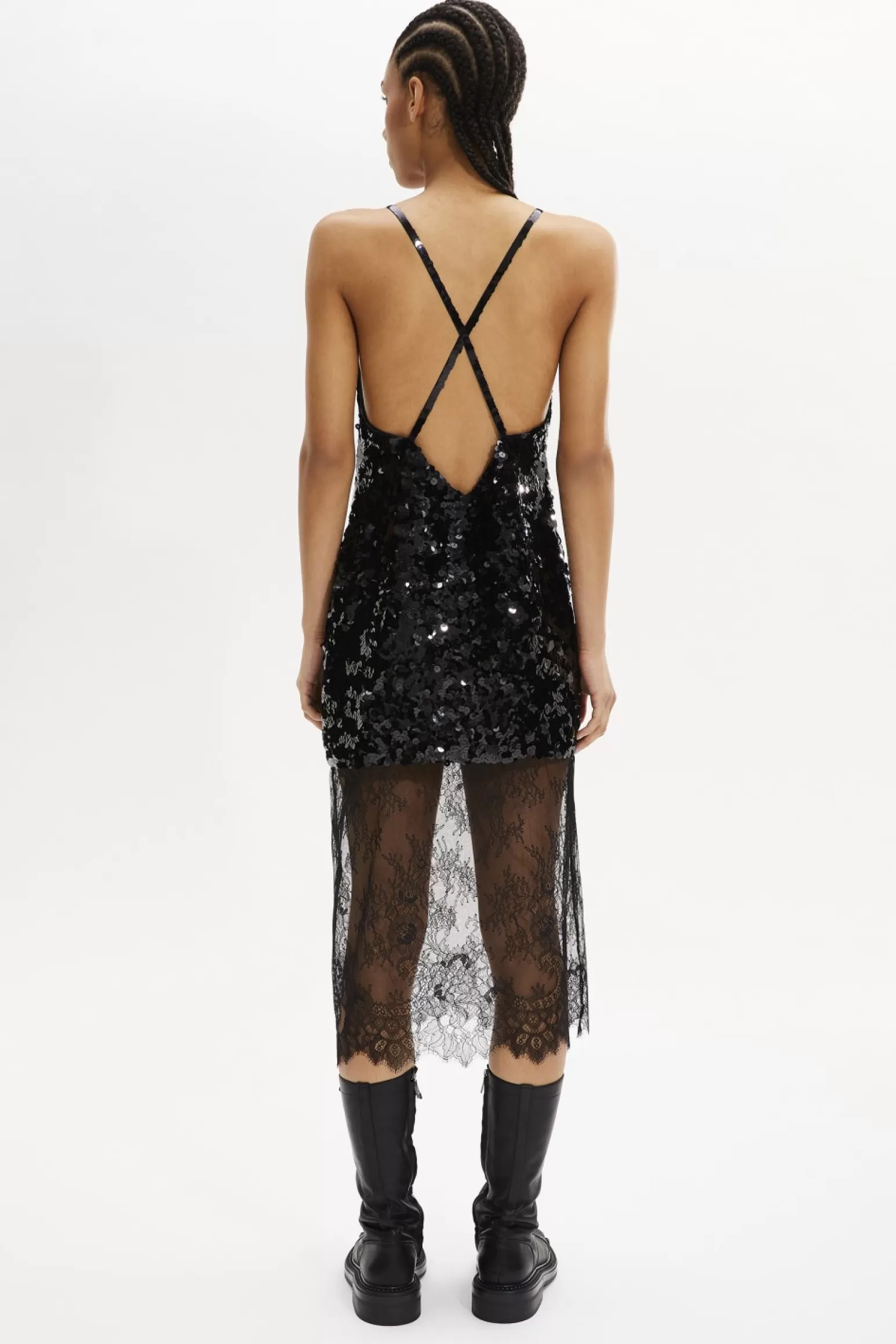 Women Sonia Rykiel Strappy Sequined Slip Dress