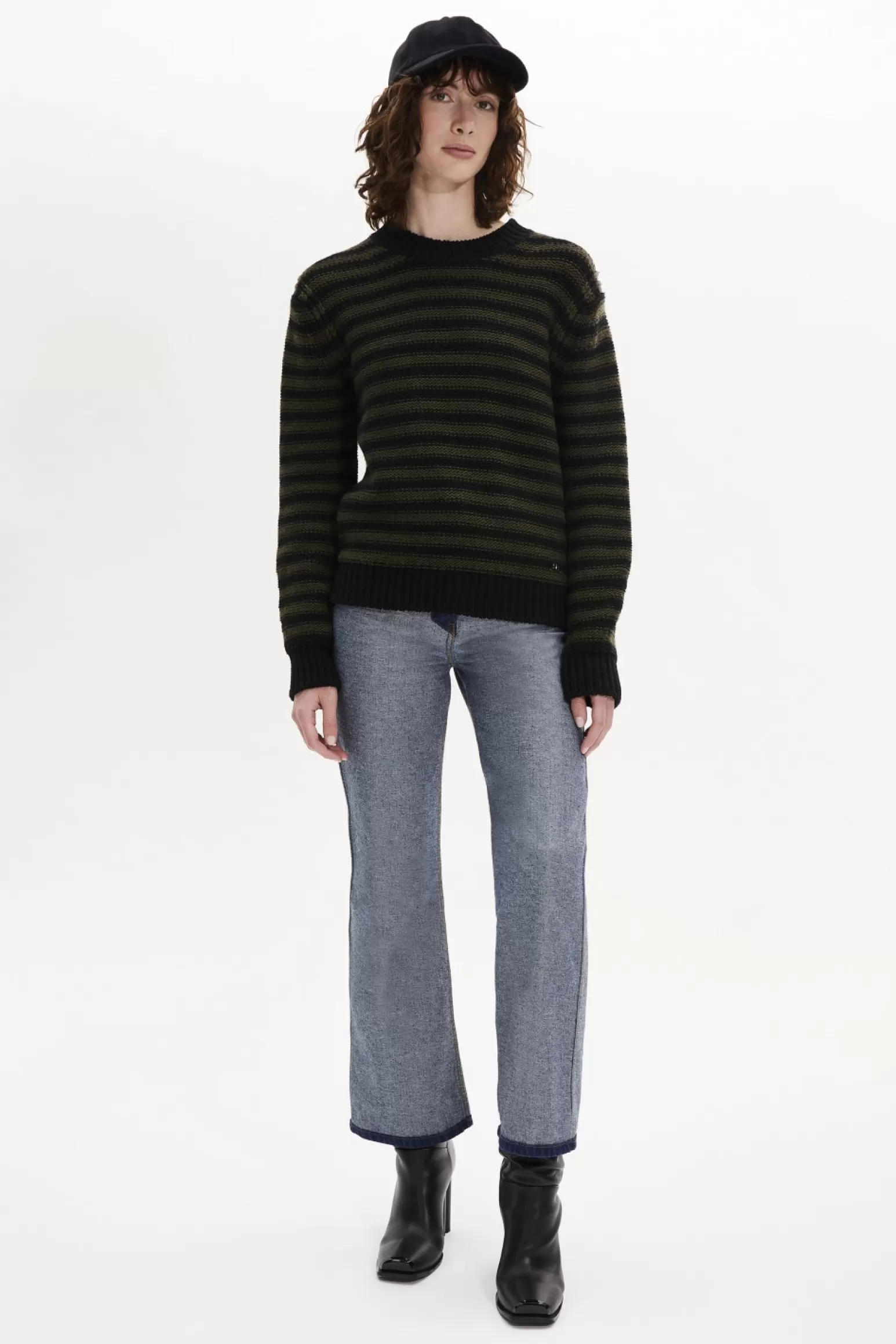 Women Sonia Rykiel Striped Long-Sleeved Crew Neck Sweater