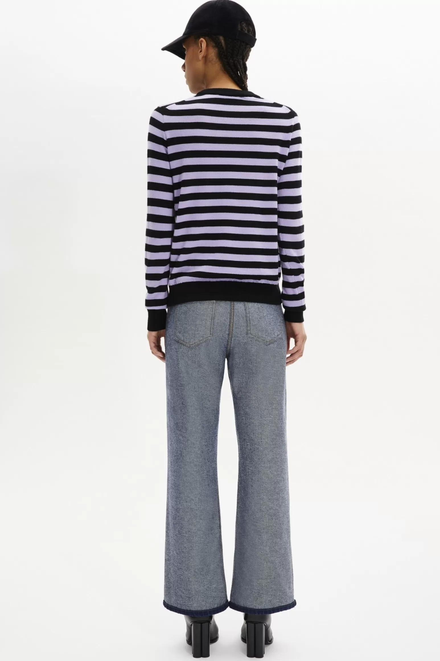 Women Sonia Rykiel Striped Long-Sleeved Crew Neck Sweater