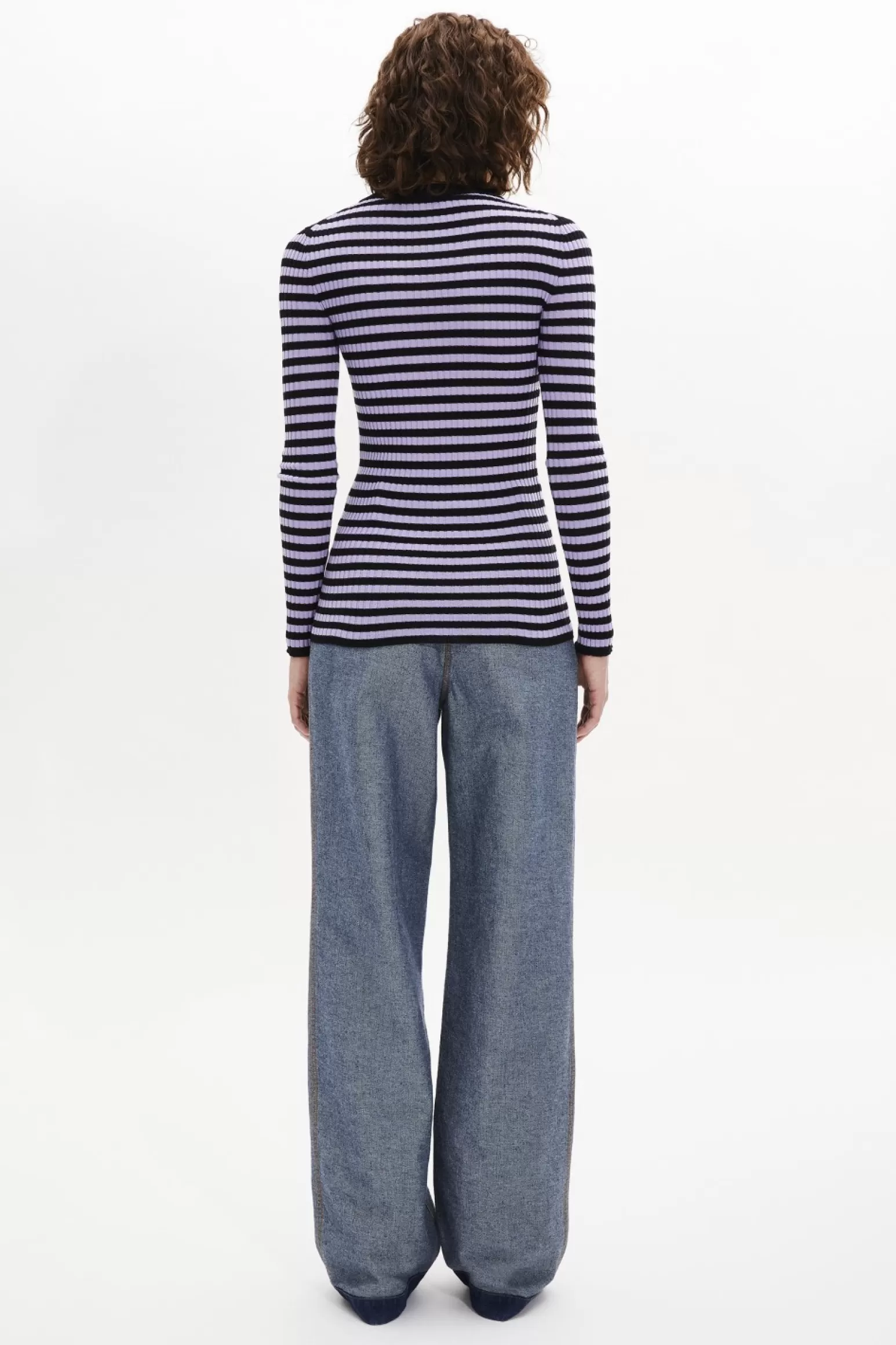 Women Sonia Rykiel Striped Long-Sleeved Crew Neck Sweater