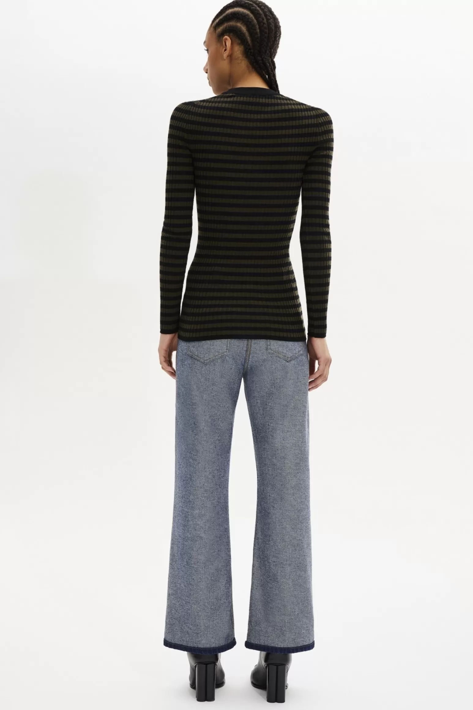 Women Sonia Rykiel Striped Long-Sleeved Crew Neck Sweater