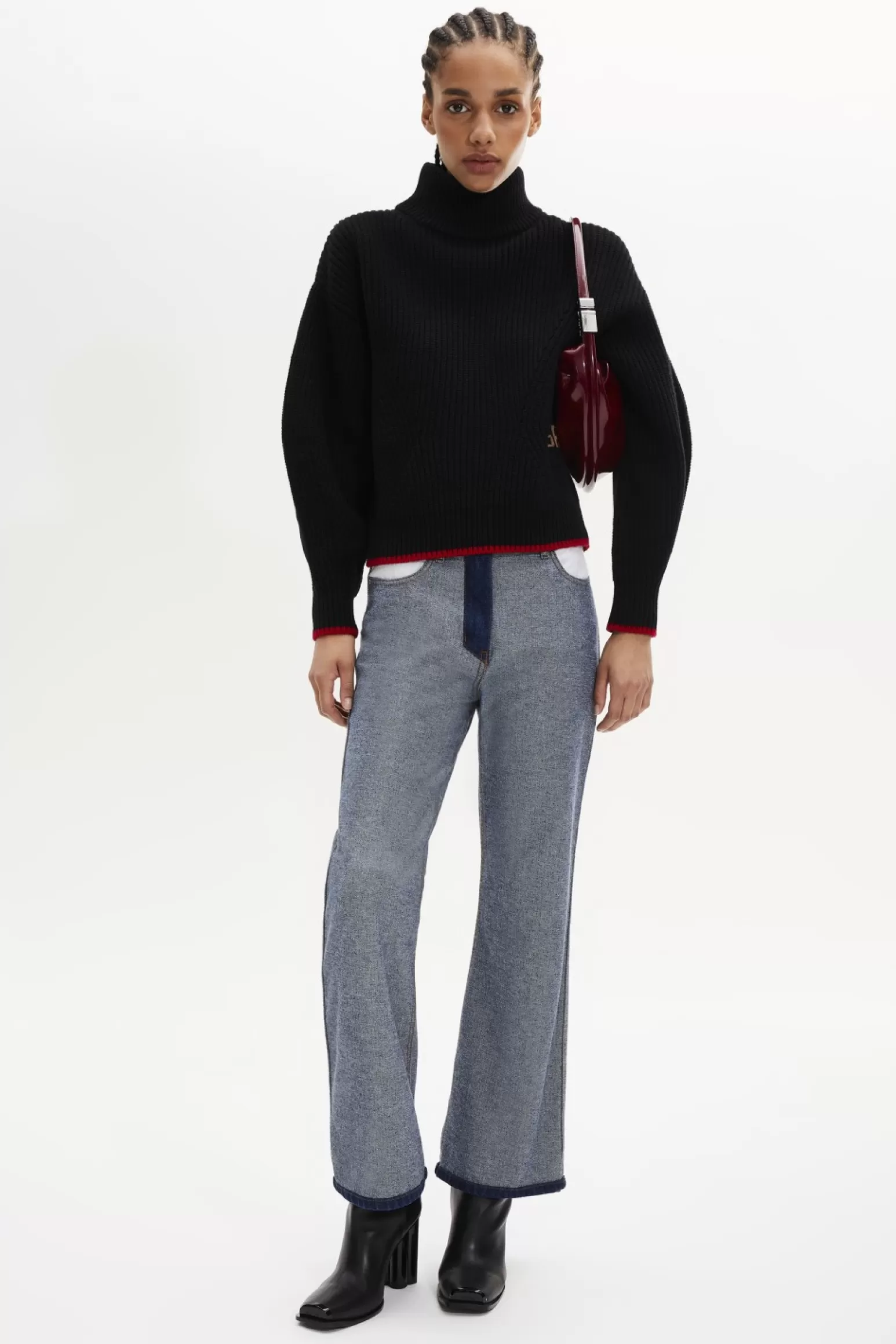 Women Sonia Rykiel Turtleneck Jumper With Curved Long Sleeves