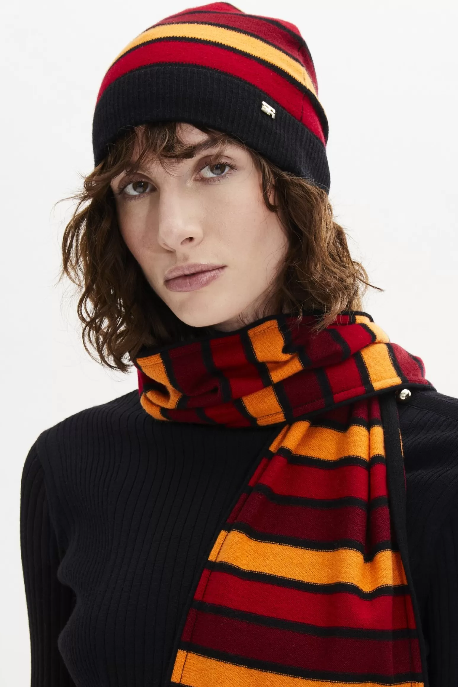 Women Sonia Rykiel Wool And Cashmere Striped Hat