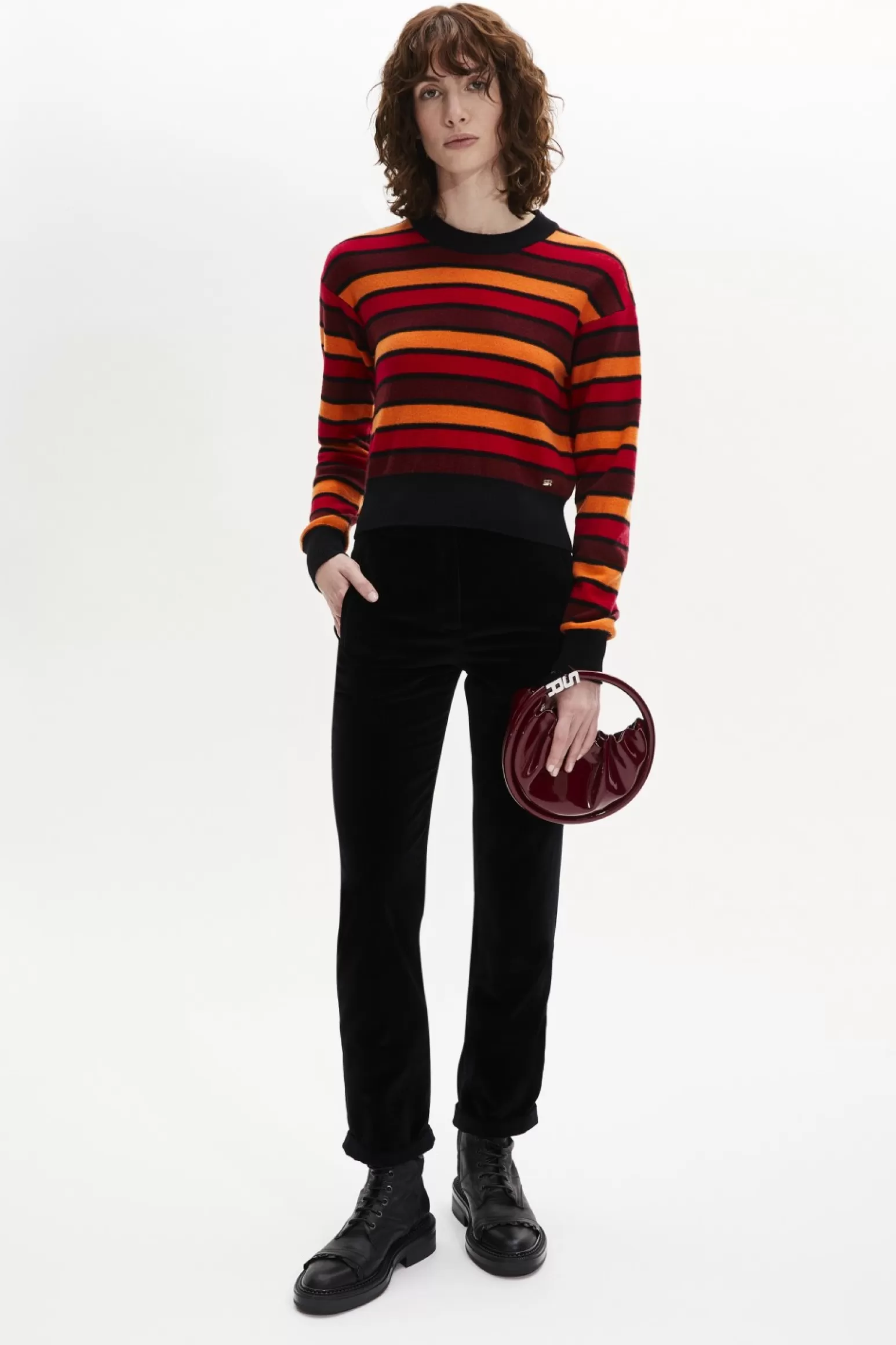 Women Sonia Rykiel Wool And Cashmere Striped Jumper