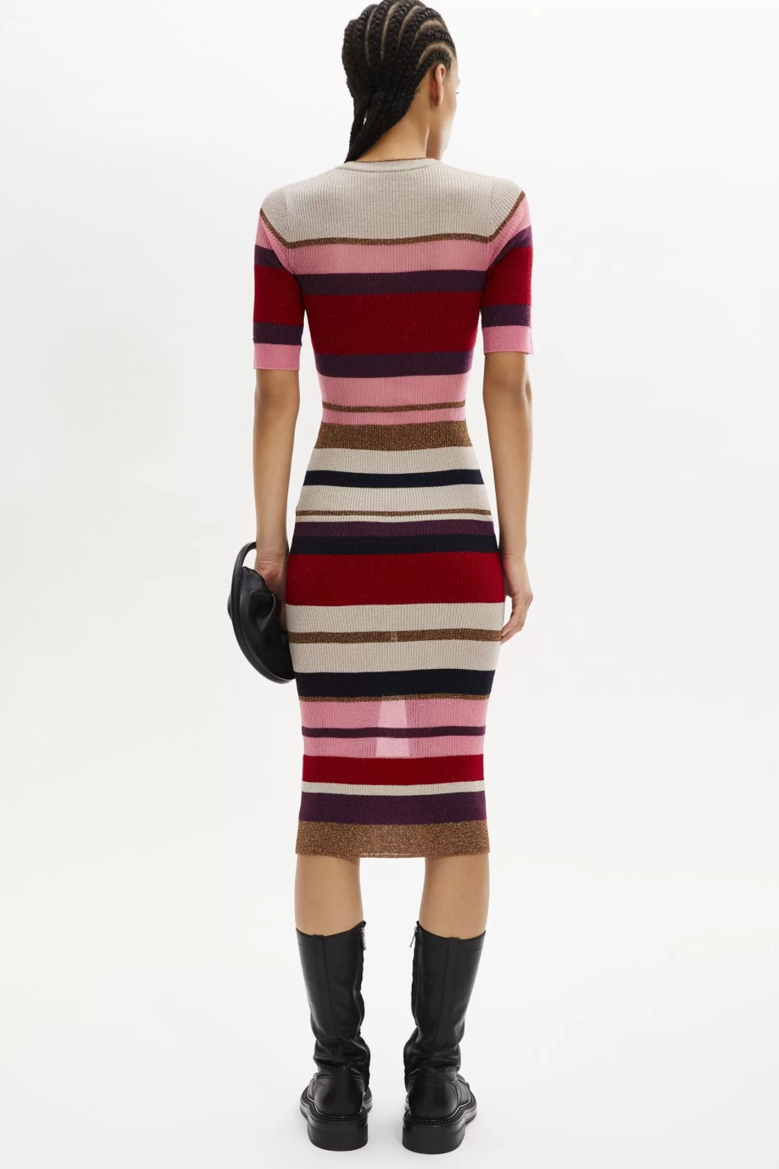 Women Sonia Rykiel Wool And Lurex Striped Dress