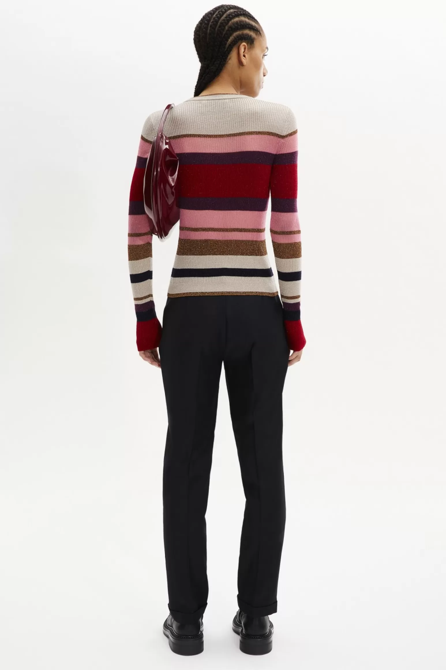 Women Sonia Rykiel Wool And Lurex Striped Jumper